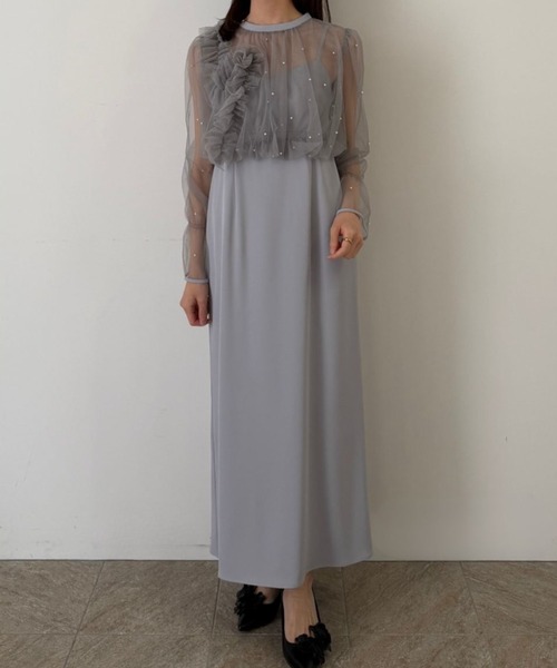 Pearl blouse set dress（ドレス）｜LE'RURE（リルアー）の