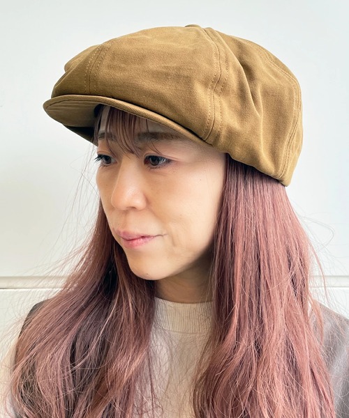 Basiquenti（ベーシックエンティ）の「【Basiquenti】Canvas Solid Cas BCN-Y52068（キャスケット・メンズ・キャメル/チャコールグレー/ブラック・FREE）」の3枚目の写真