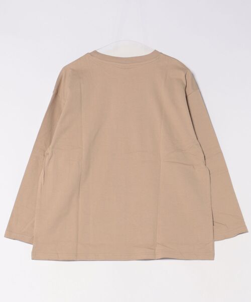 Ocean Pacific(オーシャンパシフィック)の「【OP/オーピー】レディース ロゴ 長袖Tシャツ ロングTシャツ ドロップショルダー(Tシャツ/カットソー・レディース・ホワイト/ベージュ・X-LARGE/LARGE)」の5枚目の写真
