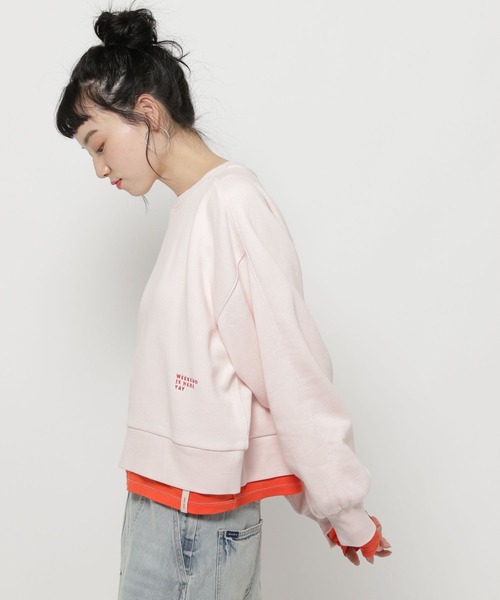 niko and...（ニコアンド）の「レイヤーライクスウェットプルオーバー（スウェット・レディース・ピンク/グレー/オフホワイト/ネイビー・MEDIUM/LARGE）」の4枚目の写真