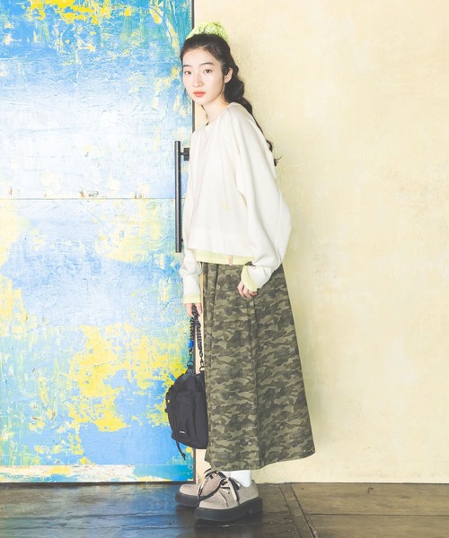 niko and...（ニコアンド）の「レイヤーライクスウェットプルオーバー（スウェット・レディース・ピンク/グレー/オフホワイト/ネイビー・MEDIUM/LARGE）」の6枚目の写真