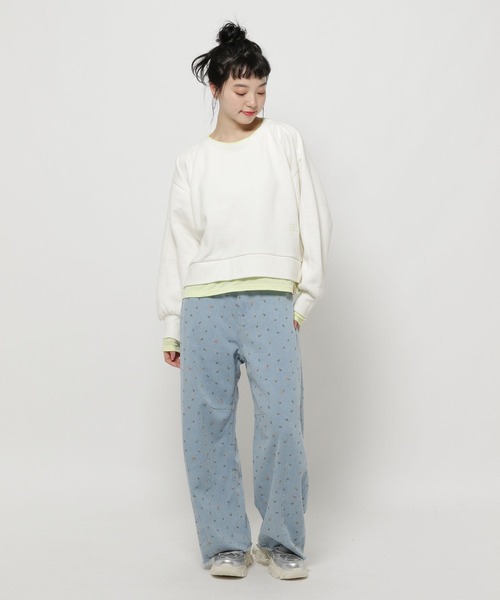 niko and...（ニコアンド）の「レイヤーライクスウェットプルオーバー（スウェット・レディース・ピンク/グレー/オフホワイト/ネイビー・MEDIUM/LARGE）」の16枚目の写真