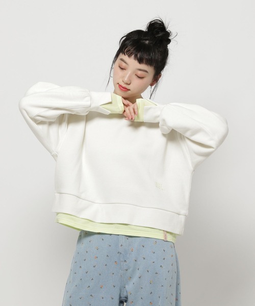 niko and...（ニコアンド）の「レイヤーライクスウェットプルオーバー（スウェット・レディース・ピンク/グレー/オフホワイト/ネイビー・MEDIUM/LARGE）」の19枚目の写真