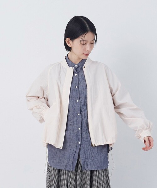 conges payes ADIEU TRISTESSE(コンジェ ペイエ アデュートリステス)の「バルーンブルゾン(ブルゾン・レディース・ピンク/ベージュ・38)」の7枚目の写真