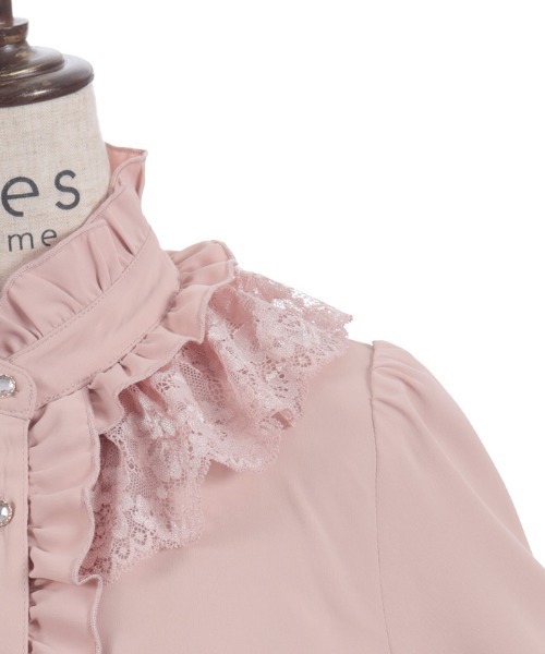 axes femme(アクシーズファム)の「レースフリルブラウス(シャツ/ブラウス・レディース・ブラック/ホワイト/ピンク・MEDIUM)」の16枚目の写真