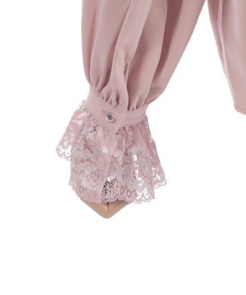 axes femme(アクシーズファム)の「レースフリルブラウス(シャツ/ブラウス・レディース・ブラック/ホワイト/ピンク・MEDIUM)」の18枚目の写真
