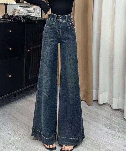 gossip!ロサンゼルス(ゴシップロサンゼルス)の「エクストリームフレア デニムパンツ(デニムパンツ・レディース・インディゴブルー・S/M)」の4枚目の写真