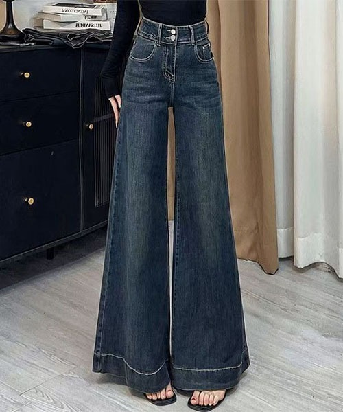 gossip!ロサンゼルス(ゴシップロサンゼルス)の「エクストリームフレア デニムパンツ(デニムパンツ・レディース・インディゴブルー・S/M)」の5枚目の写真