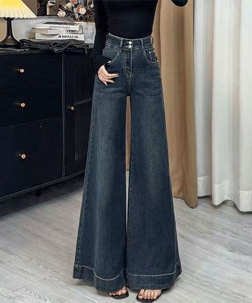 gossip!ロサンゼルス(ゴシップロサンゼルス)の「エクストリームフレア デニムパンツ(デニムパンツ・レディース・インディゴブルー・S/M)」の6枚目の写真