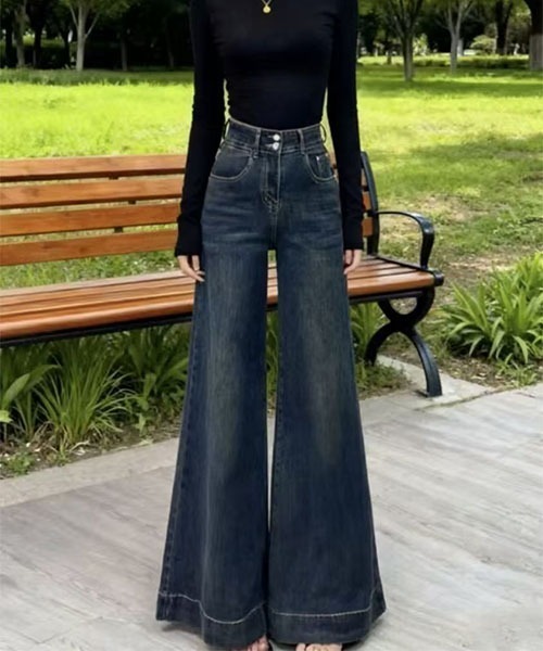 gossip!ロサンゼルス(ゴシップロサンゼルス)の「エクストリームフレア デニムパンツ(デニムパンツ・レディース・インディゴブルー・S/M)」の7枚目の写真
