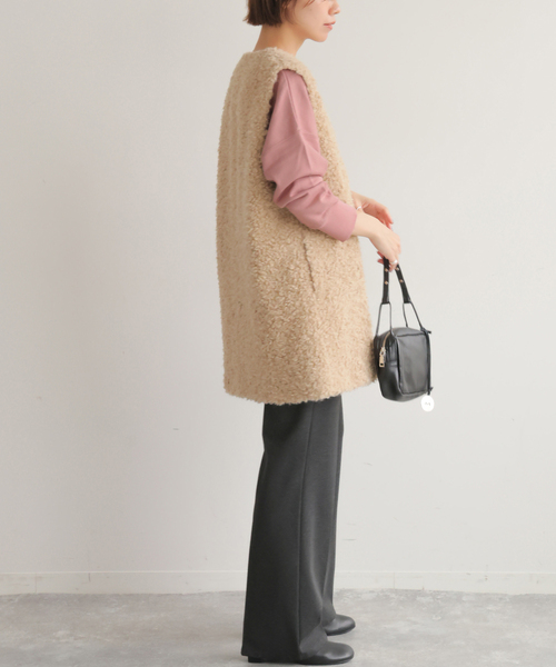 JOURNAL STANDARD relume（ジャーナルスタンダード　レリューム）の「《追加4》オーバーサイズロングスウェット（スウェット・レディース・ホワイト系その他/ピンク/ブラウン/ブラック・FREE）」の20枚目の写真