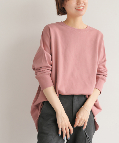 JOURNAL STANDARD relume（ジャーナルスタンダード　レリューム）の「《追加4》オーバーサイズロングスウェット（スウェット・レディース・ホワイト系その他/ピンク/ブラウン/ブラック・FREE）」の22枚目の写真