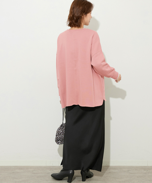 JOURNAL STANDARD relume（ジャーナルスタンダード　レリューム）の「《追加4》オーバーサイズロングスウェット（スウェット・レディース・ホワイト系その他/ピンク/ブラウン/ブラック・FREE）」の16枚目の写真