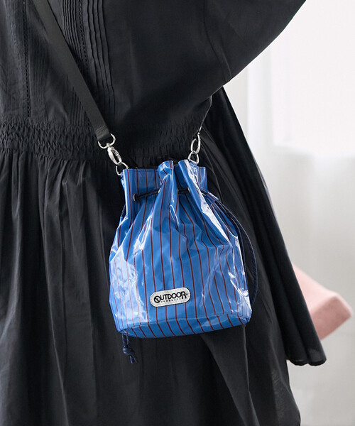 ✨新品タグ付き✨【 】ショルダーバッグ／ストライプ柄 sumika ストライプ柄 サコッシュ ショルダーバッグ ネイビー ホワイト