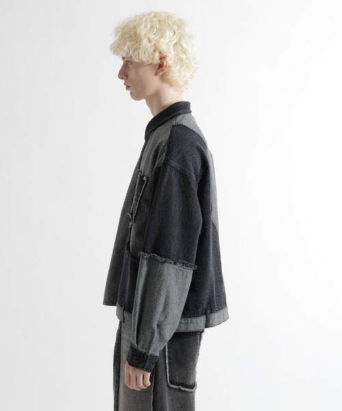 HARE(ハレ)の「サイコウチクデニムシャツ(HARE)(シャツ/ブラウス・メンズ・ブラック/オフホワイト・FREE)」の15枚目の写真