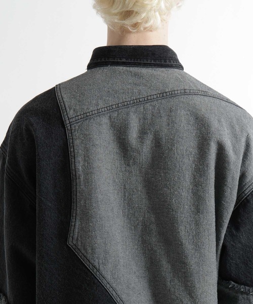 HARE(ハレ)の「サイコウチクデニムシャツ(HARE)(シャツ/ブラウス・メンズ・ブラック/オフホワイト・FREE)」の21枚目の写真