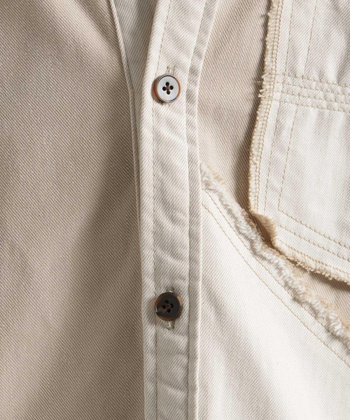 HARE(ハレ)の「サイコウチクデニムシャツ(HARE)(シャツ/ブラウス・メンズ・ブラック/オフホワイト・FREE)」の22枚目の写真