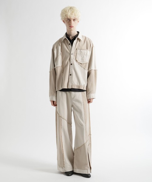 HARE(ハレ)の「サイコウチクデニムシャツ(HARE)(シャツ/ブラウス・メンズ・ブラック/オフホワイト・FREE)」の3枚目の写真