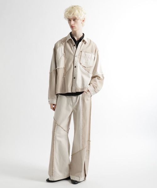 HARE(ハレ)の「サイコウチクデニムシャツ(HARE)(シャツ/ブラウス・メンズ・ブラック/オフホワイト・FREE)」の5枚目の写真