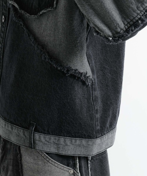 HARE(ハレ)の「サイコウチクデニムシャツ(HARE)(シャツ/ブラウス・メンズ・ブラック/オフホワイト・FREE)」の19枚目の写真