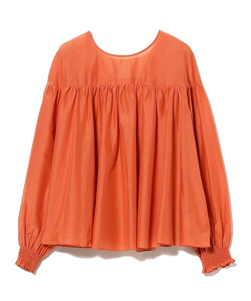 Demi-Luxe BEAMS（デミルクス ビームス）の「【8/6値下げ】コットンシルク 2WAY ブラウス（シャツ/ブラウス・レディース・オレンジ/ブラック/オフホワイト・ONE SIZE）」の19枚目の写真