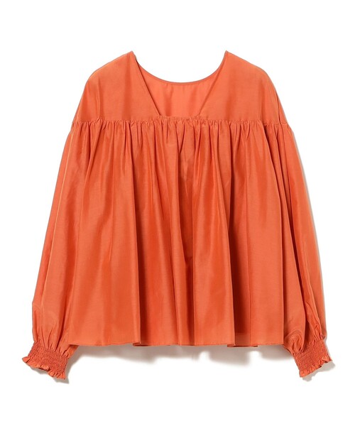 Demi-Luxe BEAMS（デミルクス ビームス）の「【8/6値下げ】コットンシルク 2WAY ブラウス（シャツ/ブラウス・レディース・オレンジ/ブラック/オフホワイト・ONE SIZE）」の22枚目の写真