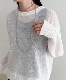 fredy emue | LINEN100ニットプルオーバー(ニット/セーター)