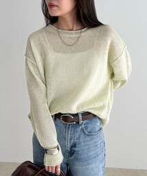 fredy emue | LINEN100ニットプルオーバー(ニット/セーター)