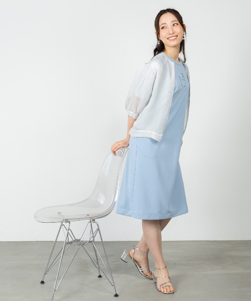STUDIO PICONE（スタジオピッコーネ）の「袖切替UV冷感ワンピース（ワンピース・レディース・ベージュ/ネイビー/ライトブルー・L/M/LL）」の13枚目の写真