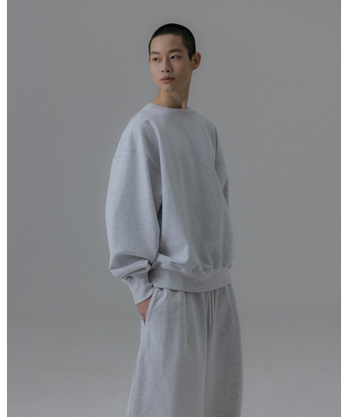 ANGLAN（アングラン）の「Steady Sweat Shirt - White Melange（スウェット・メンズ・その他・2/1）」の3枚目の写真