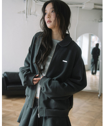 HAVISM（ヘビズム）の「WP ROUND COLLAR ZIP UP JACKET(CHARCOAL)（ナイロンジャケット）」