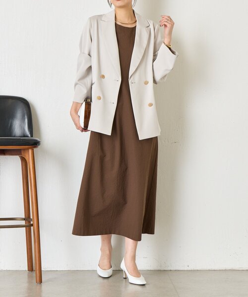 Jena espace merveilleux（ジェナ　エスパスメルヴェイユ）の「【WEB限定】ダブルボタンJK（ベスト・レディース・チャコールグレー/グレー/ネイビー・FREE）」の4枚目の写真