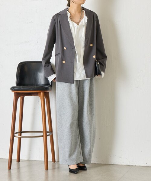 Jena espace merveilleux（ジェナ　エスパスメルヴェイユ）の「【WEB限定】ダブルボタンJK（ベスト・レディース・チャコールグレー/グレー/ネイビー・FREE）」の11枚目の写真