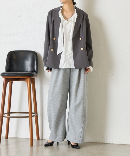 Jena espace merveilleux（ジェナ　エスパスメルヴェイユ）の「【WEB限定】ダブルボタンJK（ベスト・レディース・チャコールグレー/グレー/ネイビー・FREE）」の16枚目の写真