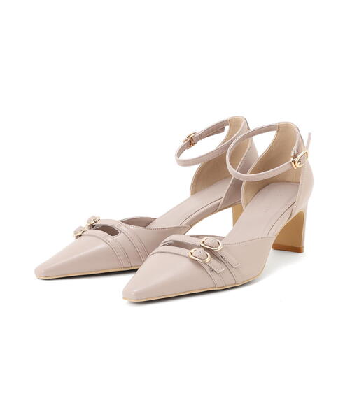 EDIT COLOGNE（エディットコロン）の「ストラップパンプス（パンプス・レディース・ブラック/ベージュ/パープル・23.5cm/24.0cm/23.0cm）」の3枚目の写真