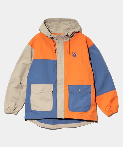 CUBE SUGAR（キューブシュガー）の「CUBE SUGAR/キューブシュガー　ナイロン 撥水加工 マウンテンパーカー（マウンテンパーカー・レディース・パープル/オレンジ/グリーン・FREE）」の3枚目の写真