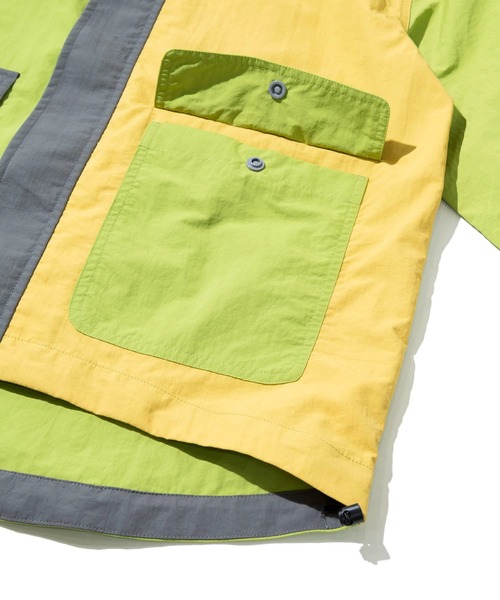 CUBE SUGAR（キューブシュガー）の「CUBE SUGAR/キューブシュガー　ナイロン 撥水加工 マウンテンパーカー（マウンテンパーカー・レディース・パープル/オレンジ/グリーン・FREE）」の9枚目の写真