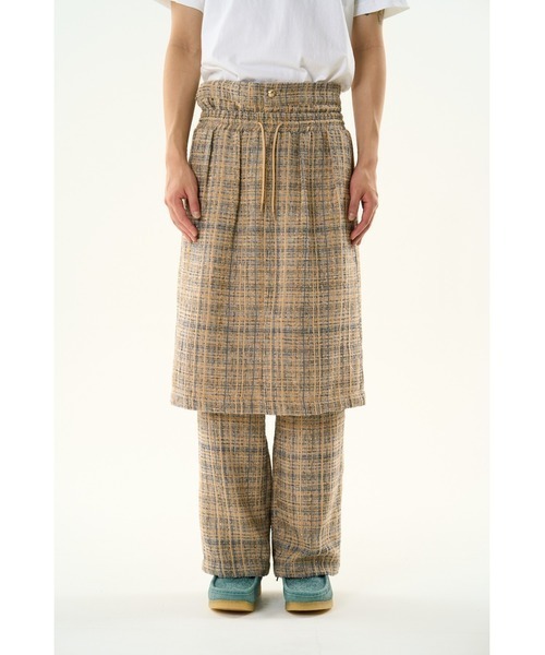 DISCOVERED(ディスカバード)の「DISCOVERED TWEED LAYERED PANTS(その他パンツ・メンズ・ベージュ/ブラック・LARGE/SMALL)」の7枚目の写真