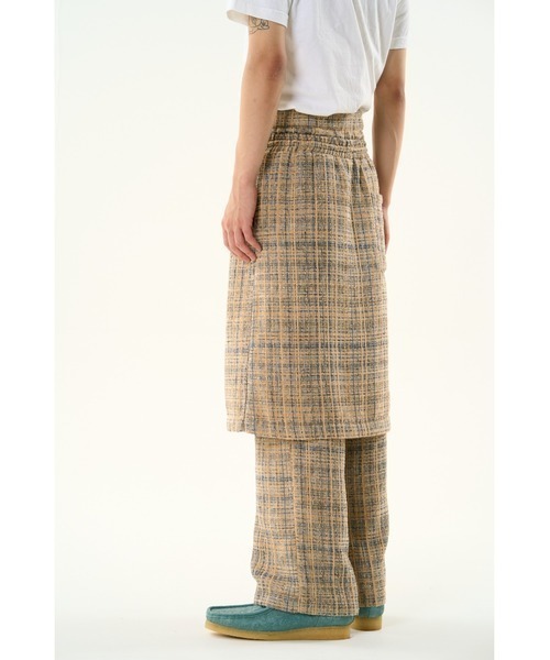 DISCOVERED(ディスカバード)の「DISCOVERED TWEED LAYERED PANTS(その他パンツ・メンズ・ベージュ/ブラック・LARGE/SMALL)」の6枚目の写真