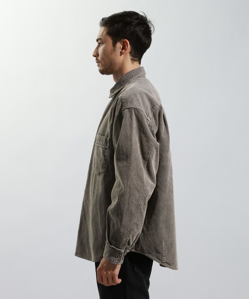 BAYFLOW（ベイフロー）の「ヴィンテージライクコールシャツ（シャツ/ブラウス・メンズ・ライトグレー/チャコール/サックスブルー・MEDIUM/LARGE）」の11枚目の写真