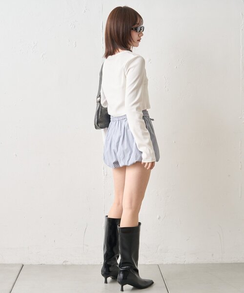 mline（エムライン）の「[mline]シャツ バルーンパンツ（その他パンツ・レディース・ブルー/アイボリー/グレー・2/1）」の18枚目の写真