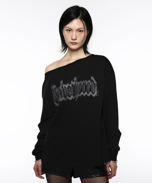 ROCKCAKE(ロックケーキ)の「Unbothered Long Sleeve Top - Black(スウェット・レディース・その他・SMALL)」の1枚目の写真