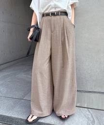 タックワイドパンツ