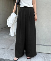 タックワイドパンツ