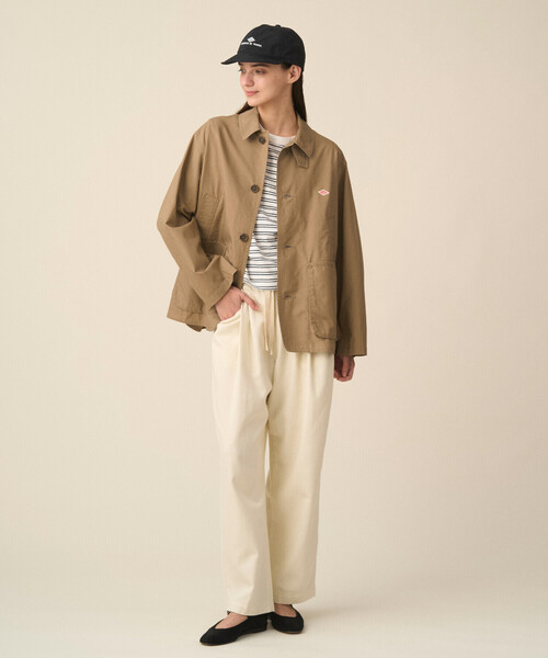 DANTON(ダントン)の「Women's Downproof Work Jacket(カバーオール・レディース・オフホワイト/ダークネイビー/ベージュ系その他/オリーブ・38/34/36)」の20枚目の写真