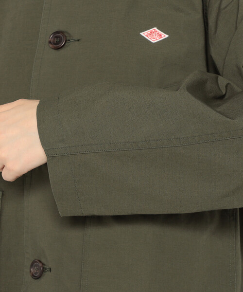 DANTON(ダントン)の「Women's Downproof Work Jacket(カバーオール・レディース・オフホワイト/ダークネイビー/ベージュ系その他/オリーブ・38/34/36)」の9枚目の写真
