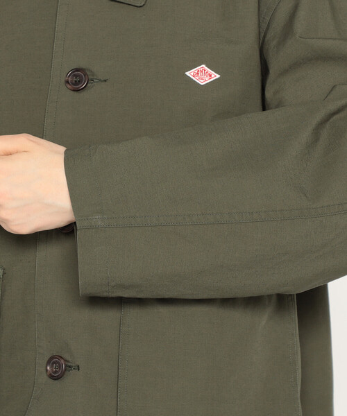 DANTON(ダントン)の「Women's Downproof Work Jacket(カバーオール・レディース・オフホワイト/ダークネイビー/ベージュ系その他/オリーブ・38/34/36)」の10枚目の写真