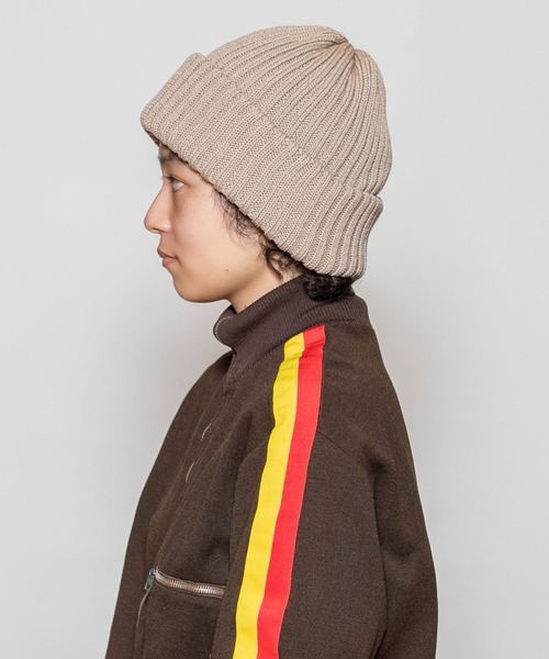 CA4LA(カシラ)の「WORK10(ニットキャップ/ビーニー・レディース・ベージュ/ブラック/ブルー・ONESIZE)」の6枚目の写真