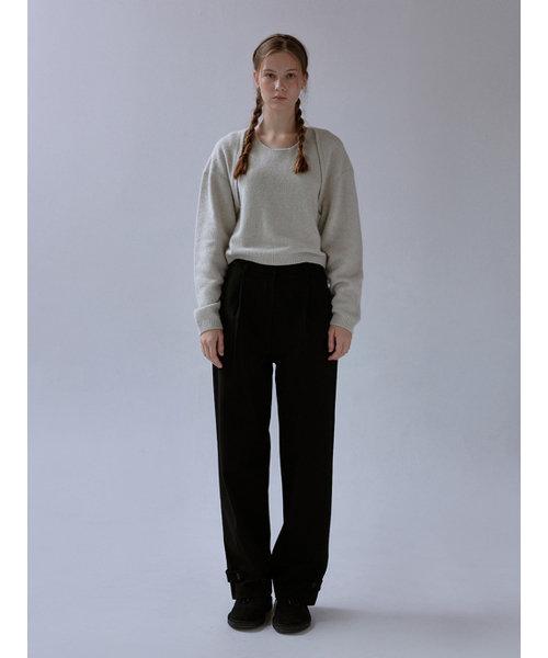 THEMITTEN(ザ・ミトン)の「Mod wool button pants (black)(その他パンツ・レディース・その他・MEDIUM/SMALL)」の1枚目の写真