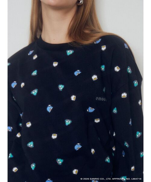 EMODA（エモダ）の「【はぴだんぶい】PATTERN OVER L/T&S-PT SET（Tシャツ/カットソー・レディース・ホワイト/ブラック・FREE）」の9枚目の写真